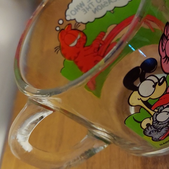 Vtg.1978 Garfield McDonald's Glass Mugs - Picture 13 of 16